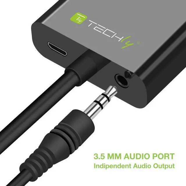 Alt view image 6 of 7 - HDMI to VGA Adapter Cable w/Audio
