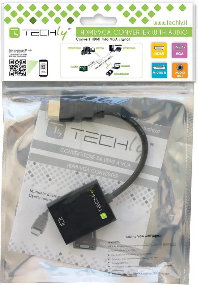 Alt view image 2 of 7 - HDMI to VGA Adapter Cable w/Audio
