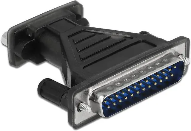 Alt view image 2 of 5 - Delock Adapter USB 2.0 Type A > 1 x DB9 RS-232 Serial + DB25 7100077 Black