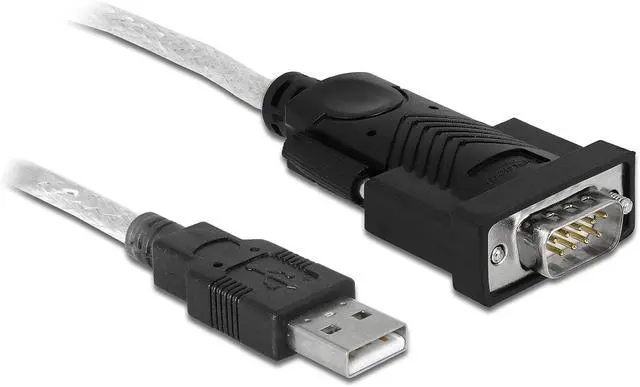Alt view image 4 of 5 - Delock Adapter USB 2.0 Type A > 1 x DB9 RS-232 Serial + DB25 7100077 Black