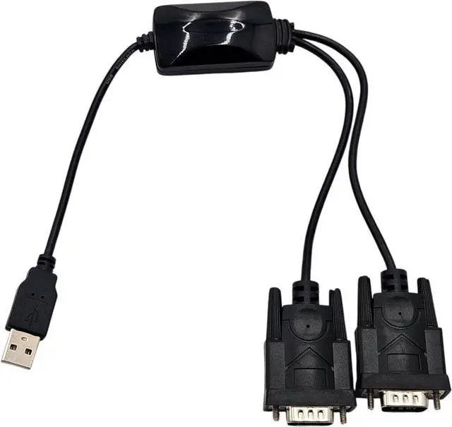 Alt view image 4 of 4 - MICRO CONNECTORS USB 2.0 A-Male to Dual DB9-Male Serial Adapter 10-Pack (E07-162-10P)