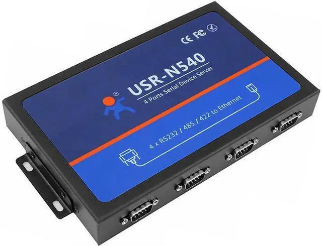 Main image of USR-N540 4 Ports Serial RS232 to Ethernet RS485 to RJ45 RS422 to TCP IP Converter
