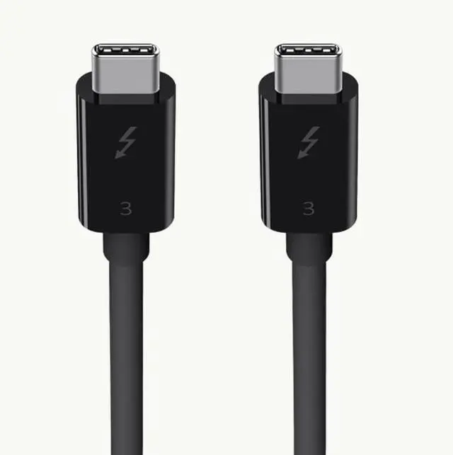 Alt view image 7 of 7 - Belkin Thunderbolt 3 Cable (USB-C to USB-C) - Up to 100W Fast Charging, MacBook Air & Galaxy Compatible, 5K/Ultra HD, 2.6ft Black