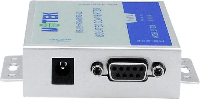 Alt view image 2 of 5 - RS232 to RS485 RS422 Converter RS-232 RS-485 RS-422 Adapter with Power Adapter Wall Mounted (UT-218 (with Power Adapter & Optical Isolation))