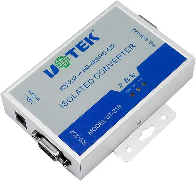 Main image of RS232 to RS485 RS422 Converter RS-232 RS-485 RS-422 Adapter with Power Adapter Wall Mounted (UT-218 (with Power Adapter & Optical Isolation))