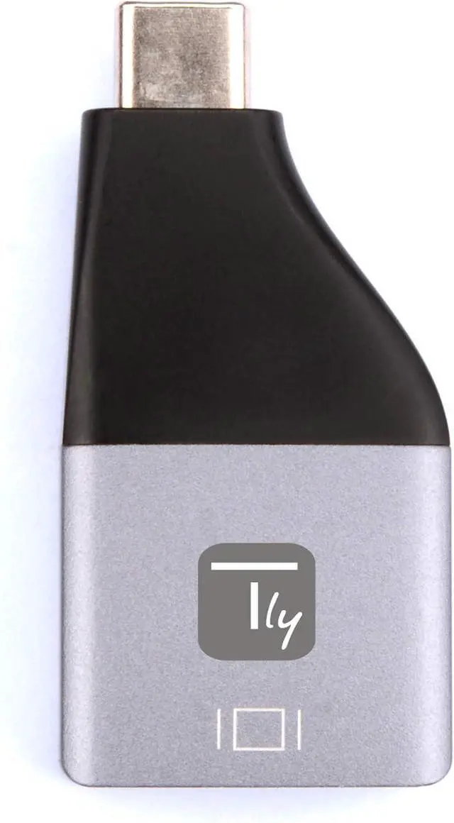 Alt view image 2 of 4 - Techly 362442 USB-C to DisplayPort Converter Adapter Black/Silver