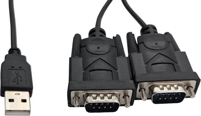 Alt view image 3 of 4 - MICRO CONNECTORS USB 2.0 A-Male to Dual DB9-Male Serial Adapter 5-Pack (E07-162-5P)
