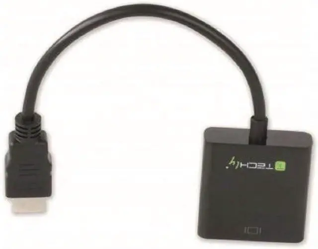 Alt view image 3 of 7 - Techly IDATA-HDMI-VGA2 HDMI to VGA Converter Black