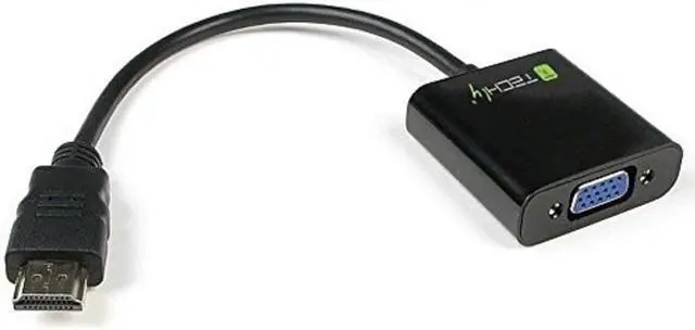 Alt view image 6 of 7 - Techly IDATA-HDMI-VGA2 HDMI to VGA Converter Black