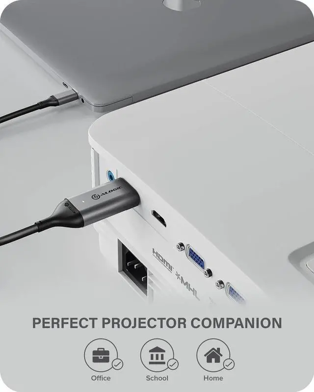 Alt view image 4 of 7 - ALOGIC USB-C to HDMI Cable, 6 ft, Supports 4K@60Hz, USB Type-C to HDMI Cable, Thunderbolt 3 Compatible, for MacBook, iPad Pro, Surface, XPS & USB-C Devices