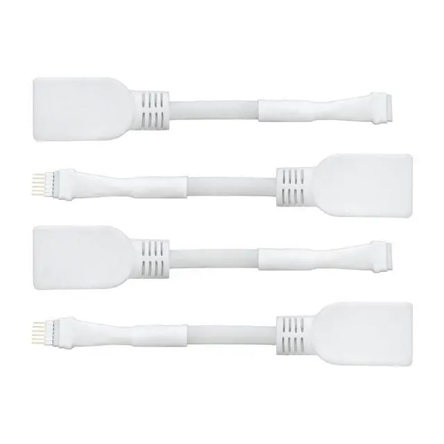 Alt view image 4 of 7 - Litcessory RJ45 to 6-Pin Ethernet Cable Adapter for Philips Hue Lightstrip | Micro 6-Pin for V4/Solo Lightstrip, 4 Pack, White