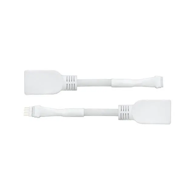 Alt view image 6 of 7 - Litcessory RJ45 to 6-Pin Ethernet Cable Adapter for Philips Hue Lightstrip | Micro 6-Pin for V4/Solo Lightstrip, 4 Pack, White