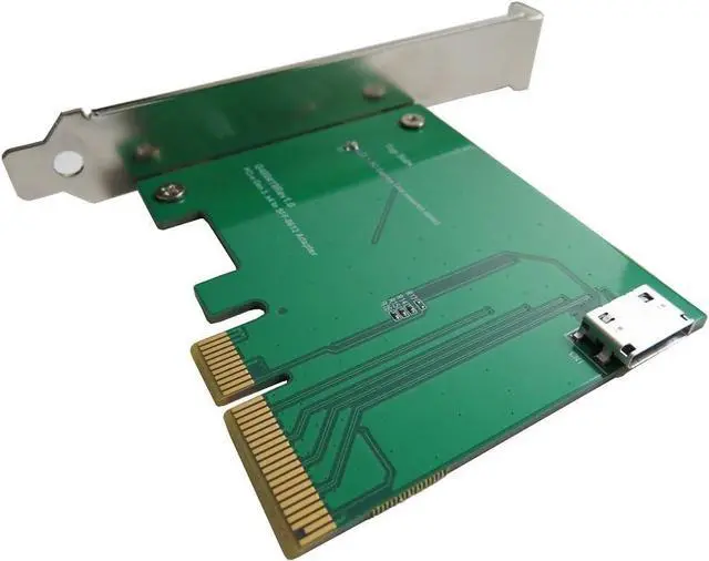 Alt view image 3 of 6 - Micro SATA Cables PCIe Gen 3/4 Lane to Oculink SFF-8612 Adapter