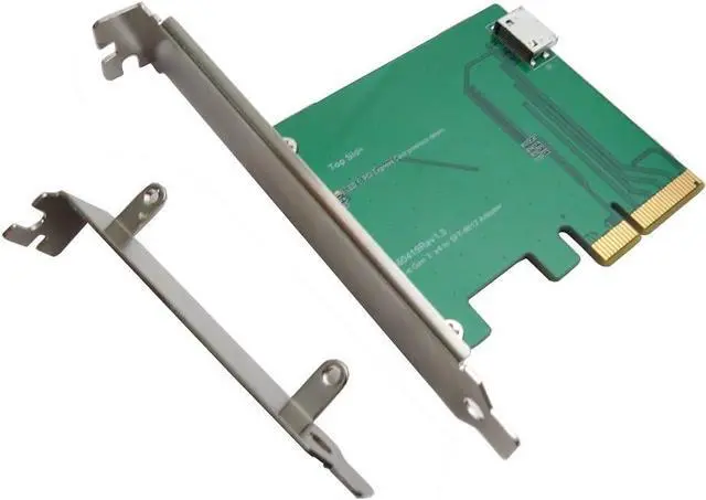 Alt view image 2 of 6 - Micro SATA Cables PCIe Gen 3/4 Lane to Oculink SFF-8612 Adapter