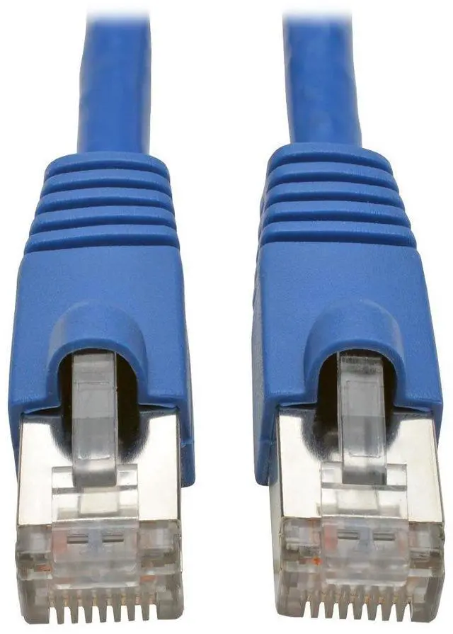 Main image of Tripp Lite Cat6a 10G Ethernet Cable, Snagless Molded STP Network Patch Cable (RJ45 M/M), Blue, 25 Feet / 7.6 Meters, Manufacturer's Warranty (N262-025-BL)