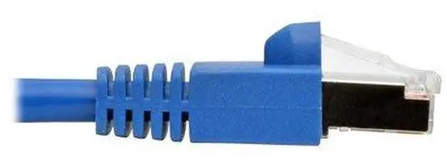 Alt view image 4 of 5 - Tripp Lite Cat6a 10G Ethernet Cable, Snagless Molded STP Network Patch Cable (RJ45 M/M), Blue, 25 Feet / 7.6 Meters, Manufacturer's Warranty (N262-025-BL)