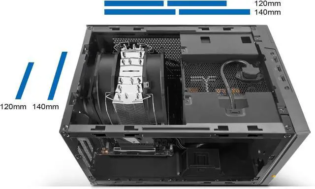 Alt view image 6 of 7 - Silverstone SUGO 14 Cube Noir Black