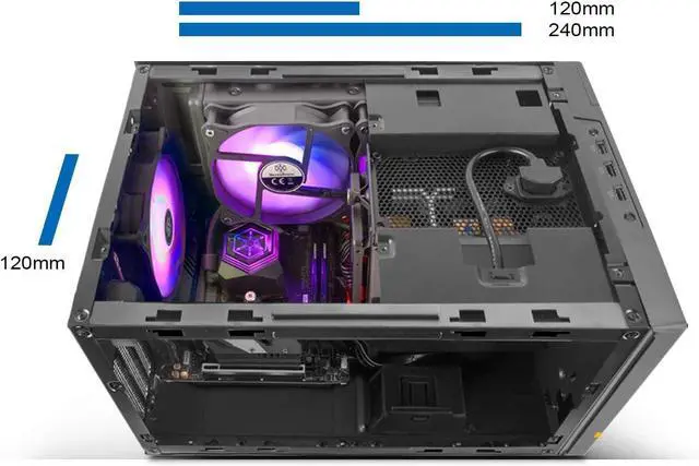 Alt view image 7 of 7 - Silverstone SUGO 14 Cube Noir Black