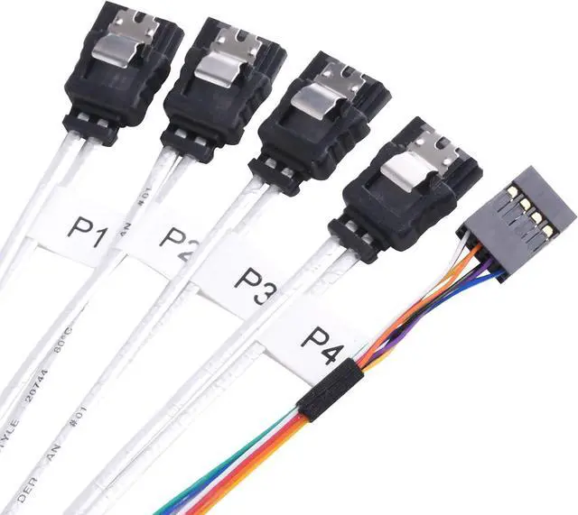 Alt view image 2 of 7 - SilverStone Technology CPS05 SFF-8643 to SATA7-Pin with Sideband Mini SAS HD Cable, SST-CPS05