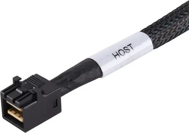 Alt view image 4 of 7 - SilverStone Technology CPS05 SFF-8643 to SATA7-Pin with Sideband Mini SAS HD Cable, SST-CPS05