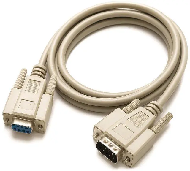 Main image of 100 Foot DB9 Male to Female RS232 Extension Serial Cable - 28 AWG Shielded