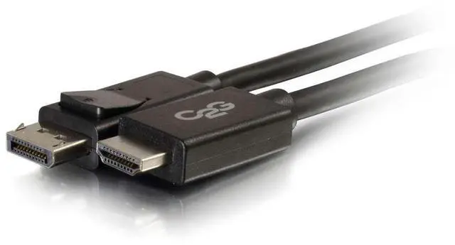 Main image of C2G Display Port Cable, Display Port to HDMI, Male to Male, Black, 10 Feet (3.04 Meters), Cables to Go 54327 - TAA Compliant