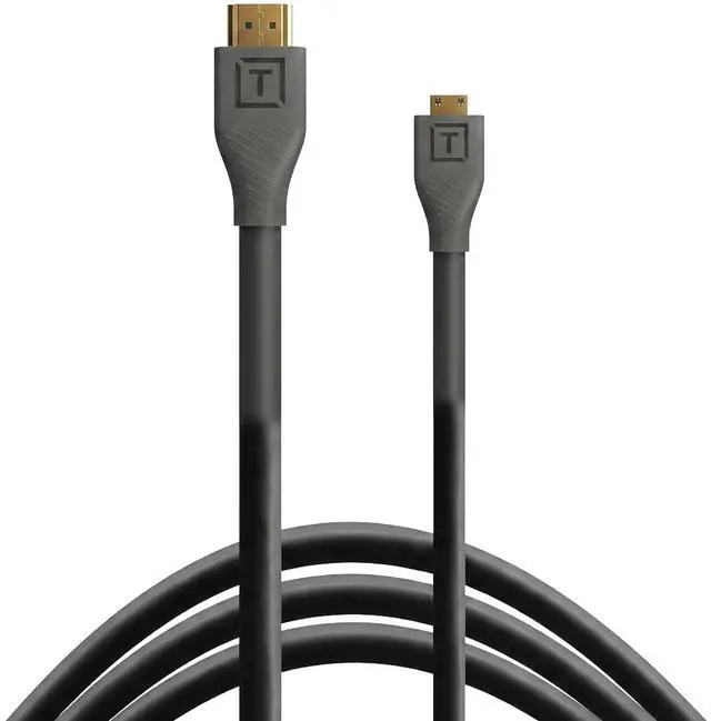 Main image of Tether Tools TetherPro HDMI Mini to HDMI 2.0, 10' (3m), Black