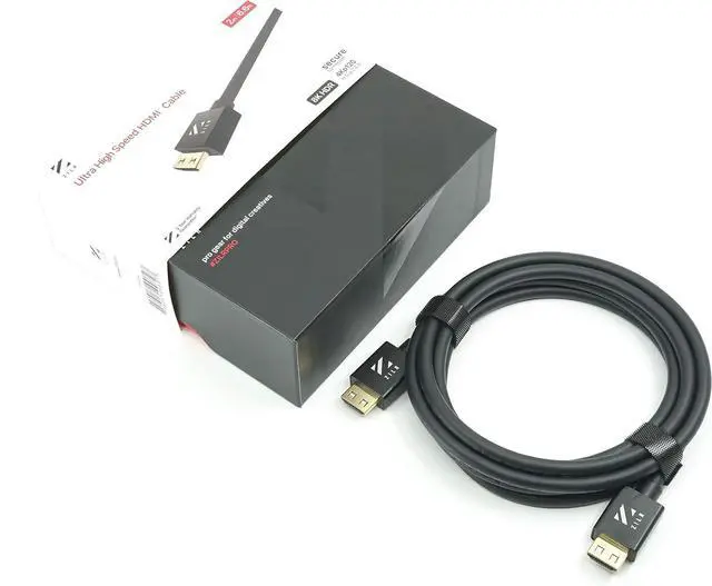 Main image of 8K Ultra High-Speed HDMI 2.1 Cable 2M (6.6 ft), Type-A Secure Locking Connector, 48Gbps, 8K 60Hz, 4K 120Hz, eARC, HDR10, HDCP 2.3, Ethernet, 10-Bit Color, 3D Video Support