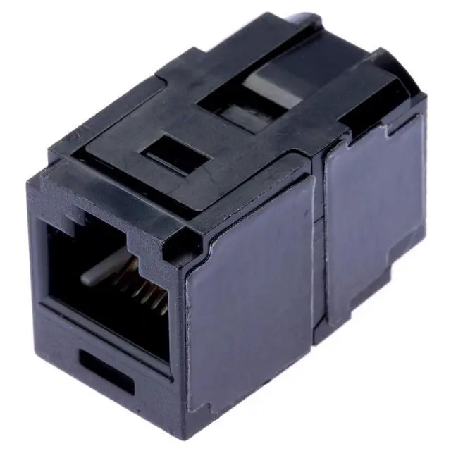 Alt view image 3 of 7 - Panduit CC6X88BL Mini-com CAT6A 10Gig Rj45 8P8C Coupler Module