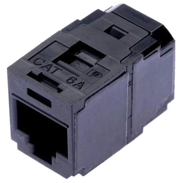 Alt view image 2 of 7 - Panduit CC6X88BL Mini-com CAT6A 10Gig Rj45 8P8C Coupler Module