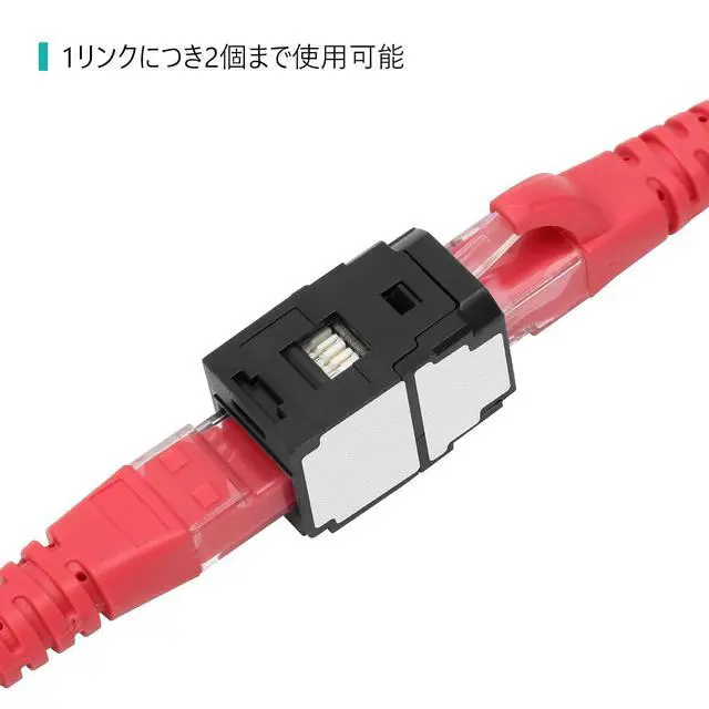 Alt view image 4 of 7 - Panduit CC6X88BL Mini-com CAT6A 10Gig Rj45 8P8C Coupler Module