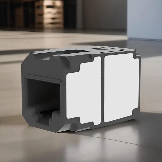 Alt view image 5 of 7 - Panduit CC6X88BL Mini-com CAT6A 10Gig Rj45 8P8C Coupler Module