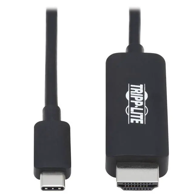 Alt view image 6 of 7 - Tripp Lite USB C to HDMI Cable, Thunderbolt 3 Compatible Adapter Cable, USB-C and HDMI 4K, 4:4:4, Black, M/M, 6 ft. (U444-006-HBE)