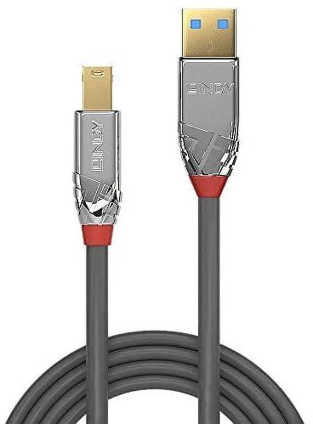 Alt view image 4 of 7 - LINDY 5m USB 3.2 Type A to B Cable, 5Gbps, Cromo Line
