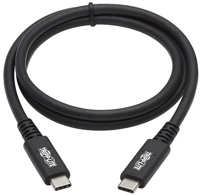 Alt view image 6 of 7 - TRIPP LITE USB4 Cable USB-C, 31 inch / 0.8 Meter, 40Gbps, 8K 60Hz Display, 100W PD Charging, Backwards Compatible USB Type C M/M Black (U520-31N)