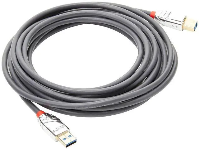 Alt view image 5 of 7 - LINDY 5m USB 3.2 Type A to B Cable, 5Gbps, Cromo Line