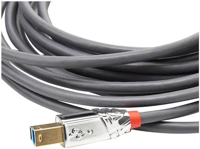 Alt view image 7 of 7 - LINDY 5m USB 3.2 Type A to B Cable, 5Gbps, Cromo Line