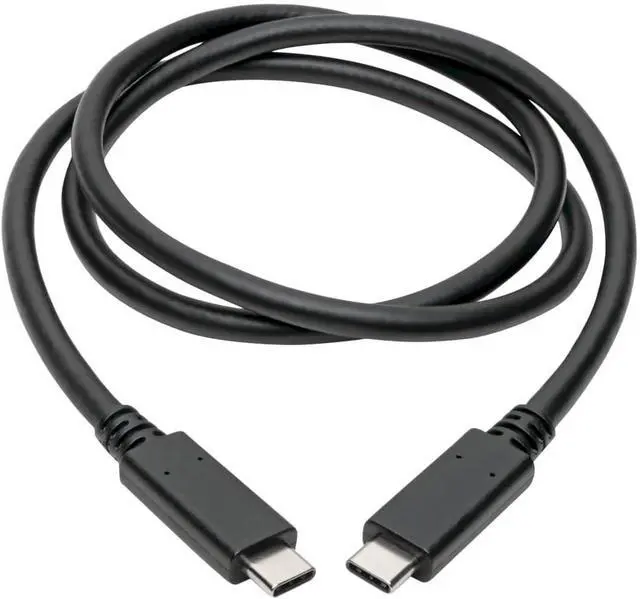 Alt view image 4 of 4 - TRIPP LITE USB C to USB C Cable (M/M), USB 3.1, PD Charging Cable 5A (100W), 10 Gbps, Thunderbolt 3 Cable, USB IF Certified, 3 ft (U420-C03-G2-5A)