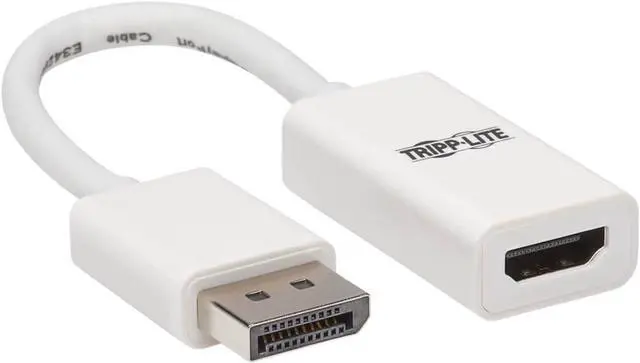 Main image of DisplayPort to HDMI Active Adapter 4K M/F White DP to HDMI 6in