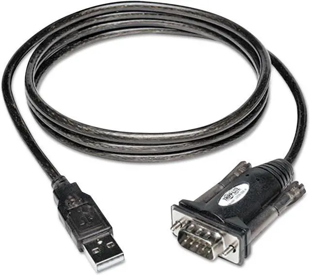 Main image of Tripp Lite U209000R USB to Serial Adapter Cable (USB-A to DB9 M/M), 5-ft.