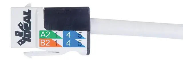 Alt view image 7 of 7 - Ideal Electrical 89-761WH CAT6 Keystone Modular Jacks, White, 10 Modular Jack Connectors for CAT6 22-24 AWG Conductors