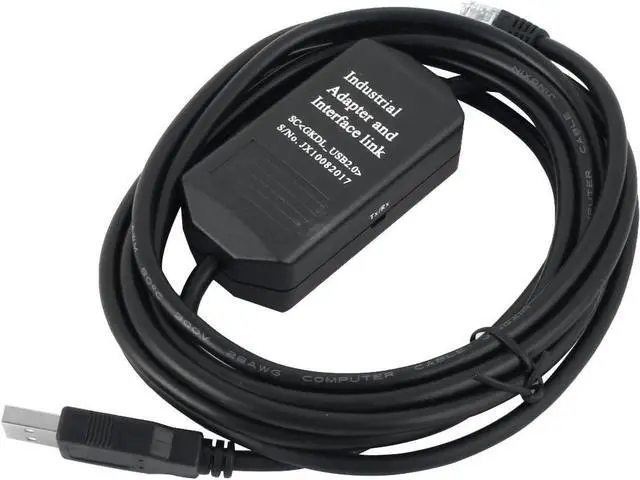 Main image of uxcell USB-KV Touch S creen PLC Programming Cable Black 9.5 Ft for KV 16 1000