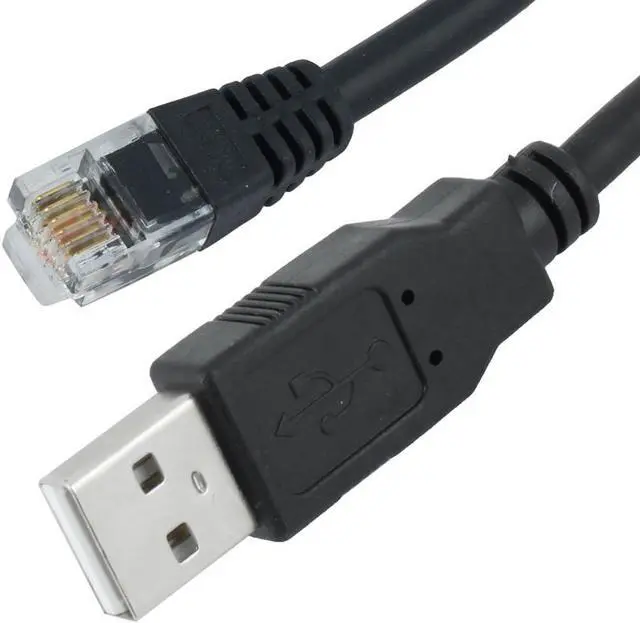Alt view image 2 of 3 - uxcell USB-KV Touch S creen PLC Programming Cable Black 9.5 Ft for KV 16 1000