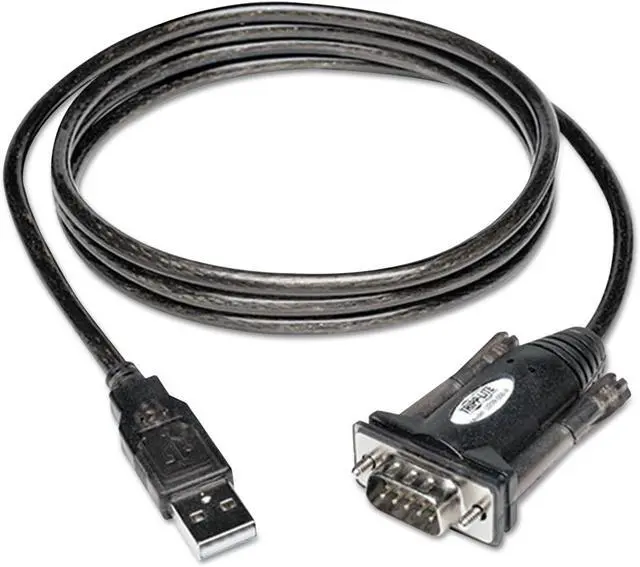 Alt view image 3 of 4 - Tripp Lite U209000R USB to Serial Adapter Cable (USB-A to DB9 M/M), 5-ft.