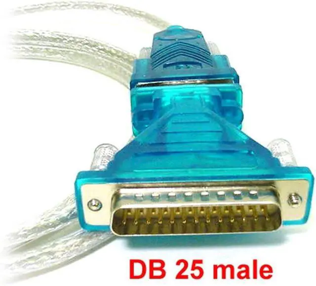 Alt view image 5 of 7 - Monoprice USB 2.0 to RS-232 DB-9 Male and DB-25 Male Serial Converter Cable, 1Mbps Data Transfer Rate, 70 Inch