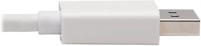 Alt view image 6 of 7 - DisplayPort to HDMI Active Adapter 4K M/F White DP to HDMI 6in