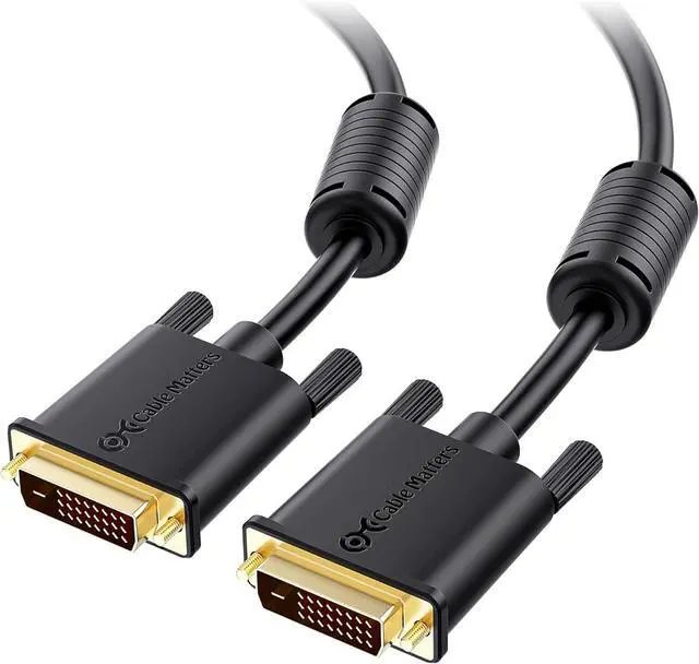 Main image of Cable Matters Long DVI Cable with Ferrites - 50ft, DVI Dual Link Cable