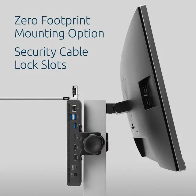 Alt view image 5 of 7 - Kensington SD3210U3 USB-C® 10Gbps Triple Video Driverless Dock 100W PD - DP/HDMI - Windows, Supporting Thunderbolt 5, Thunderbolt 4, USB4®, and USB-C® Alt Mode laptops with up to three 4K (K32802NA)
