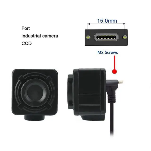 Alt view image 6 of 7 - CY YC 90 Degree Up Down Angled Type Screw Locking USB-C to USB 3.0 Data 5Gbps Cable Type-C for VR Camera Laptop(800CM with Chipset)