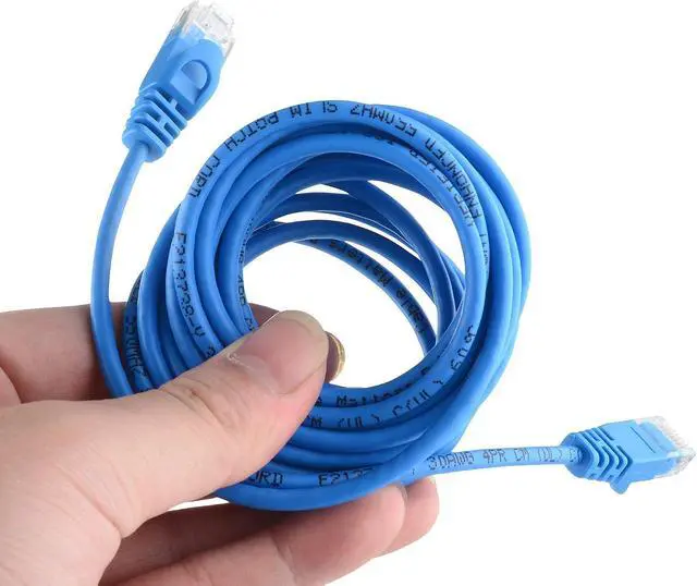 Alt view image 7 of 7 - Cable Matters 100-Foot Snagless Long Cat6A (SSTP, SFTP) Shielded Ethernet Cable in Blue & 50-Foot Cat6 Ultra Thin Ethernet Cable